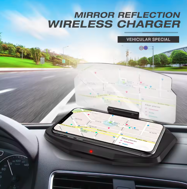 Car Wireless Charger with Mirror