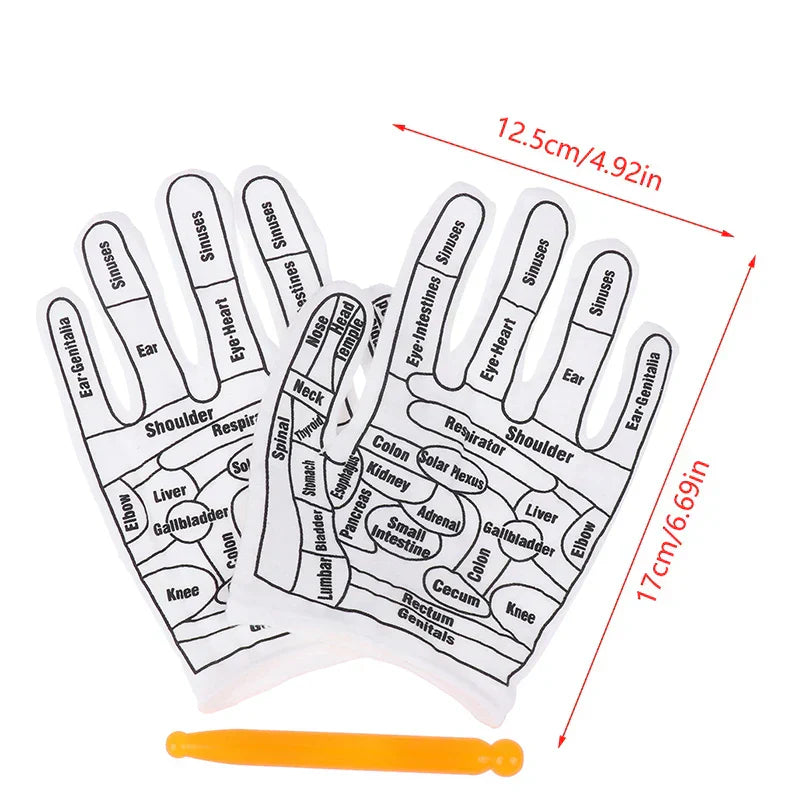 Gloves Hand Reflexology Tools